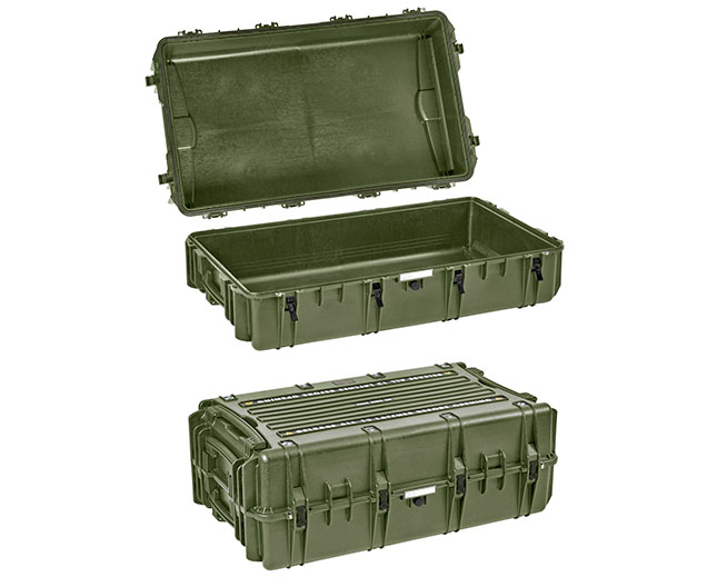 1908 G Waterproof Case, military green with pre-cubed foam