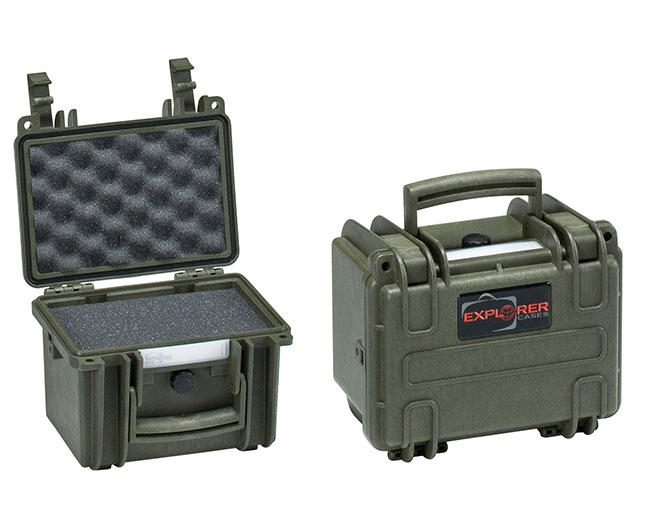 4412 G Waterproof Case, military green with pre-cubed foam