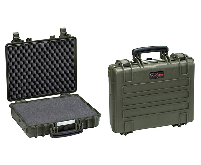 3317 G Waterproof Case, military green with pre-cubed foam