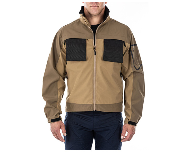 511 TACTICAL CHAMELEON SOFTSHELL JACKET, FLAT EARTH / MILITARY BROWN ...