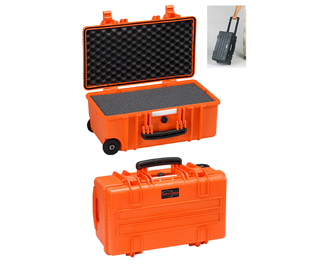5833 O Waterproof Case, orange with pre-cubed foam
