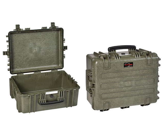 9413 G Waterproof Case, military green with pre-cubed foam