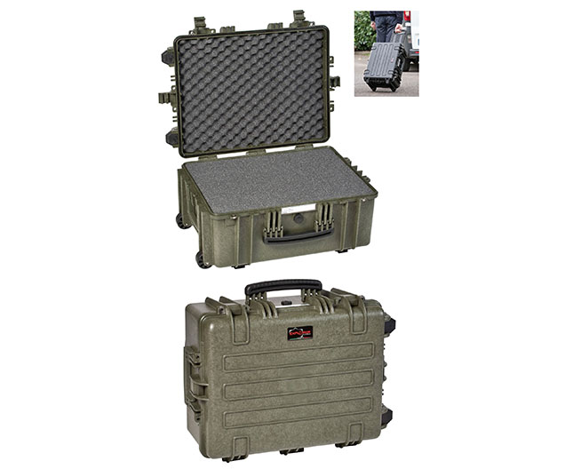 2717 G Waterproof Case, military green with pre-cubed foam