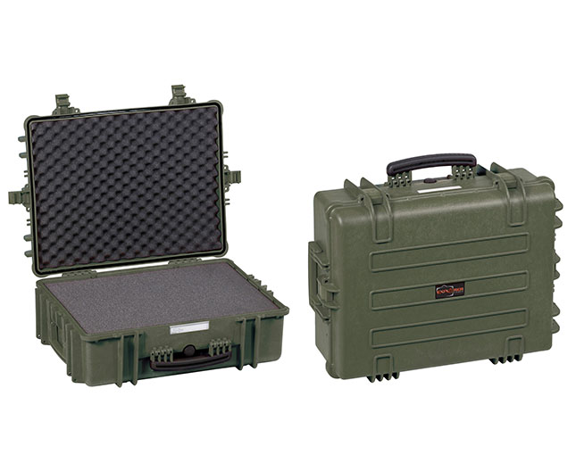 5325 G Waterproof Case, military green with pre-cubed foam