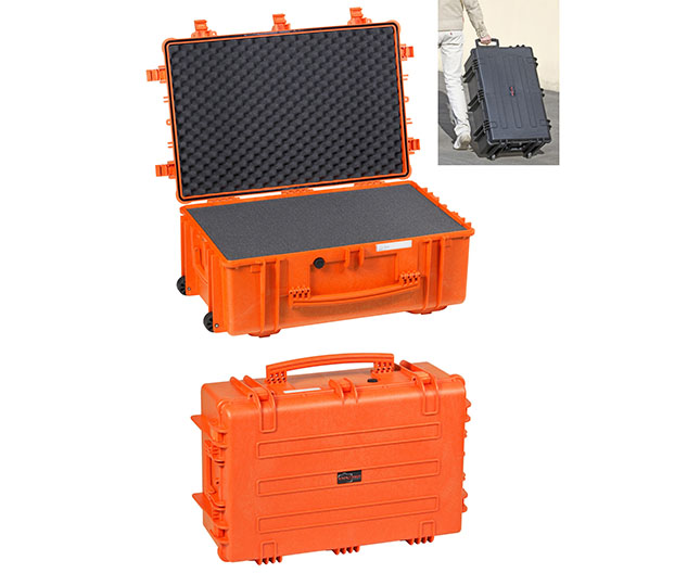 5325 O Waterproof Case, orange with pre-cubed foam