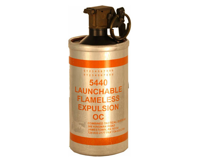 CTS OC FLAMELESS EXPULSION CANISTER GRENADE INDOOR OUTDOOR At MD Charlton Canada