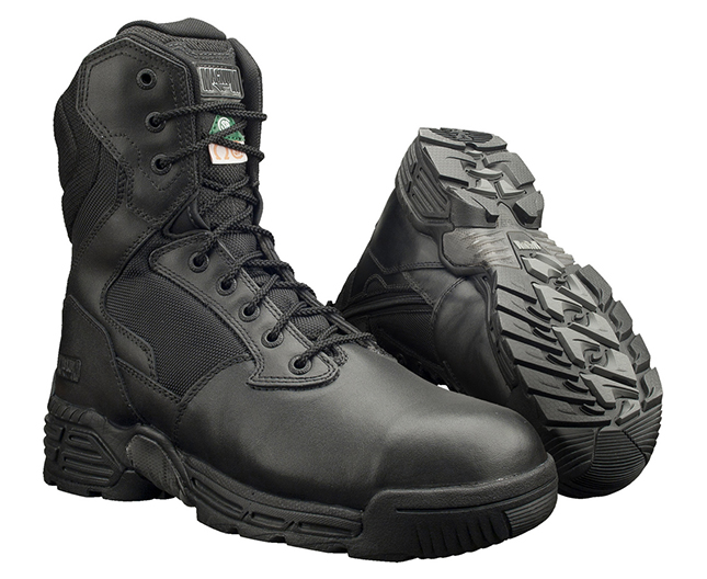 MAGNUM STEALTH FORCE BOOTS 8.0 CTCP BOOTS, SIDE ZIP, BLACK, STYLE 5319
