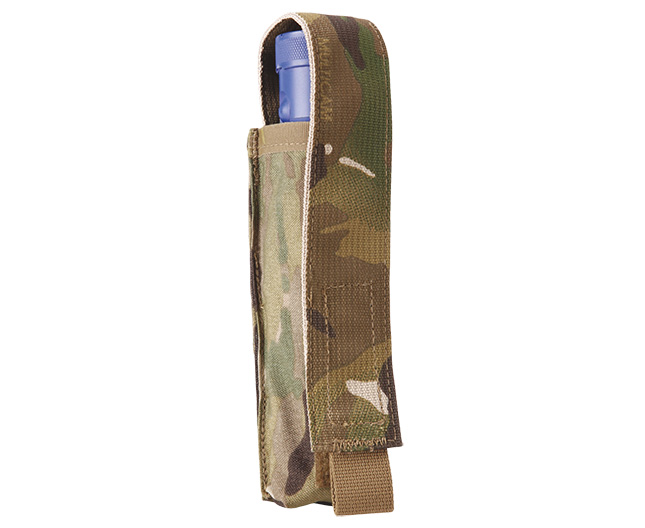 POINT BLANK BODY ARMOR FLASH LIGHT POUCH, VELCRO FLAP, 6.25" x 1.75